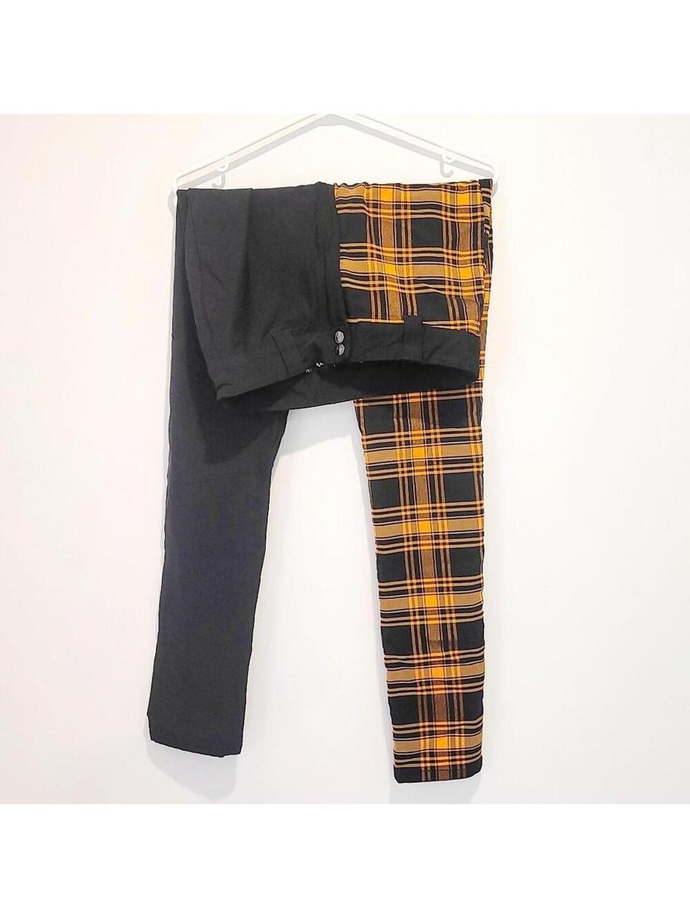 ✨ RARE Killstar x Avril Lavigne Split Plaid Bondage Pants ✨